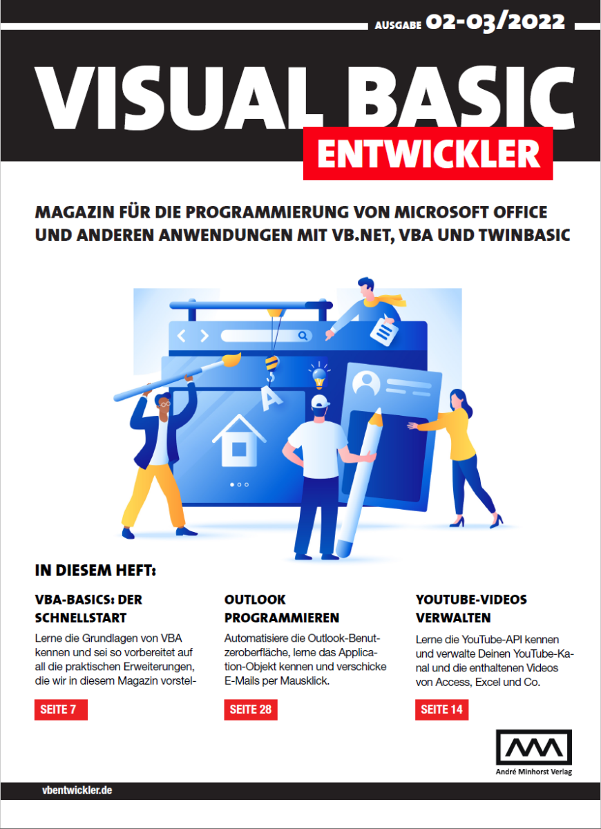 Visual Basic Entwickler (Jahresabonnement) | Magazine | André Minhorst