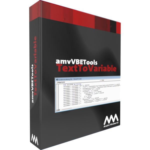 amvVBETools – TextToVariable